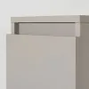 Colonna Pensile bagno Salvaspazio H.69 cm Tortora opaco anta Reversibile con ripiano Feridras - 5