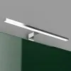 Lampada a led bagno L. 50 cm luce naturale 4000K in abs cromato