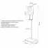 Dispenser Gel Igienizzante con Piantana