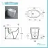 Sanitari Filomuro con Wc Copriwc Flat e Bidet Modello LTF di Simas Simas - 4