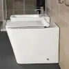 coppia sanitari filomuro Serie Malaga Bianco Lucido in Ceramica