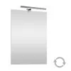 Specchio Led Reversibile 100x60 cm con Lampada LED Inclusa