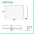 Misure Specchio a Led Reversibile 100x60 cm con Lampada LED Inclusa