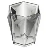 Portaspazzolino Grigio Trasparente In Plastica Forma Di Diamante Portaspazzolino Grigio Trasparente In Plastica Forma Di Diamante