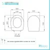 scheda tecnica Copriwater Compatibile Serie Liuto Ideal Stadard Bianco in Termoindurente