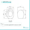 scheda tecnica Copriwater Compatibile Serie Perla Dolomite Bianco in Termoindurente